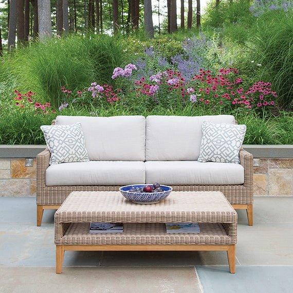 Frances Outdoor Wicker Sofa - Outdoor Sofas & Sectionals - The Well Appointed House