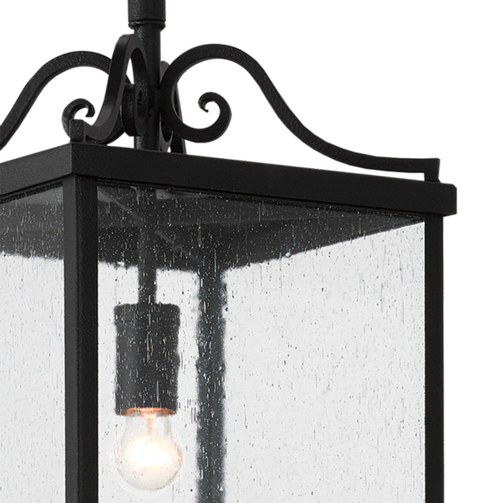 Giatti Black Outdoor Lantern - Available in Two Sizes - The Well Appointed House 