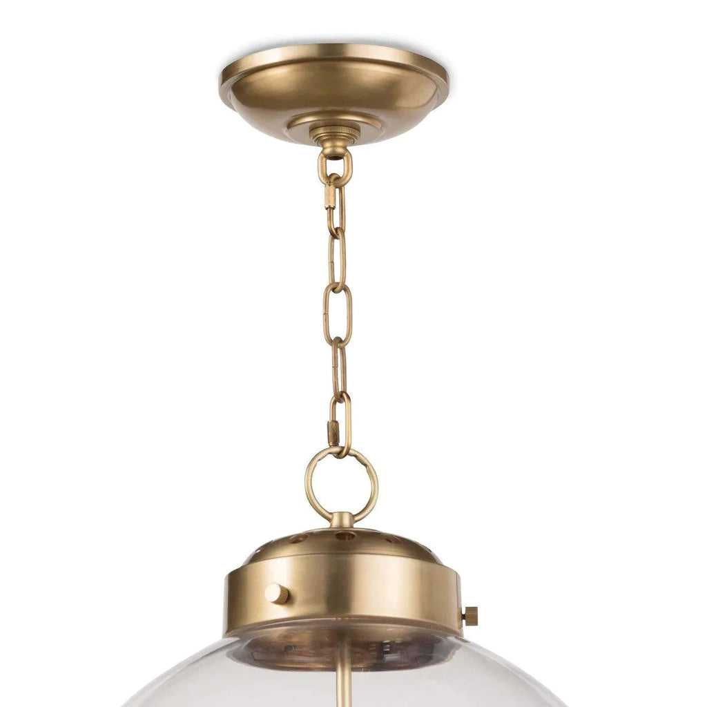 Globe Pendant (Natural Brass) - Chandeliers & Pendants - The Well Appointed House