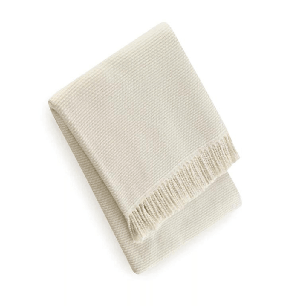 Grain of Rice Fringed Throw - Throw Blankets - The Well Appointed House
