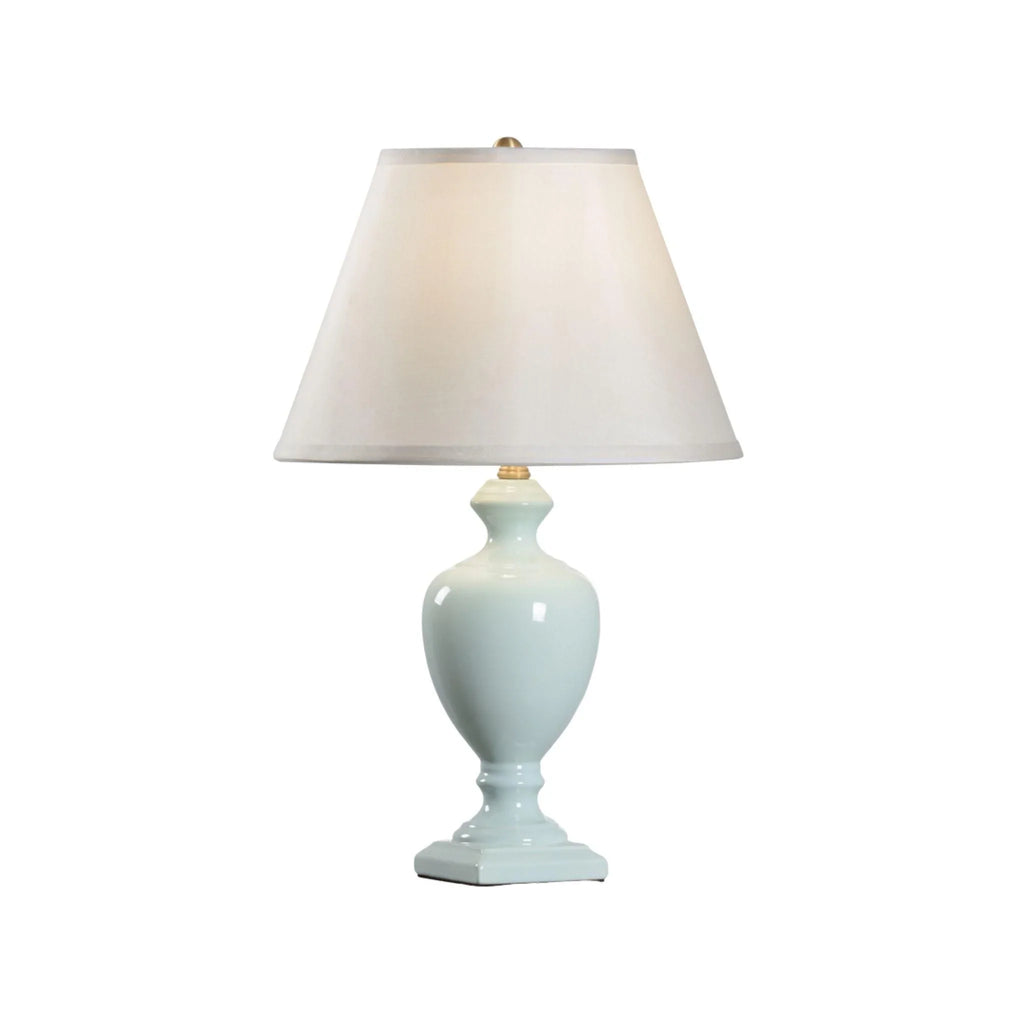 Grasseto Lamp with a Mint Green Glaze with Shade - Table Lamps - The Well Appointed House