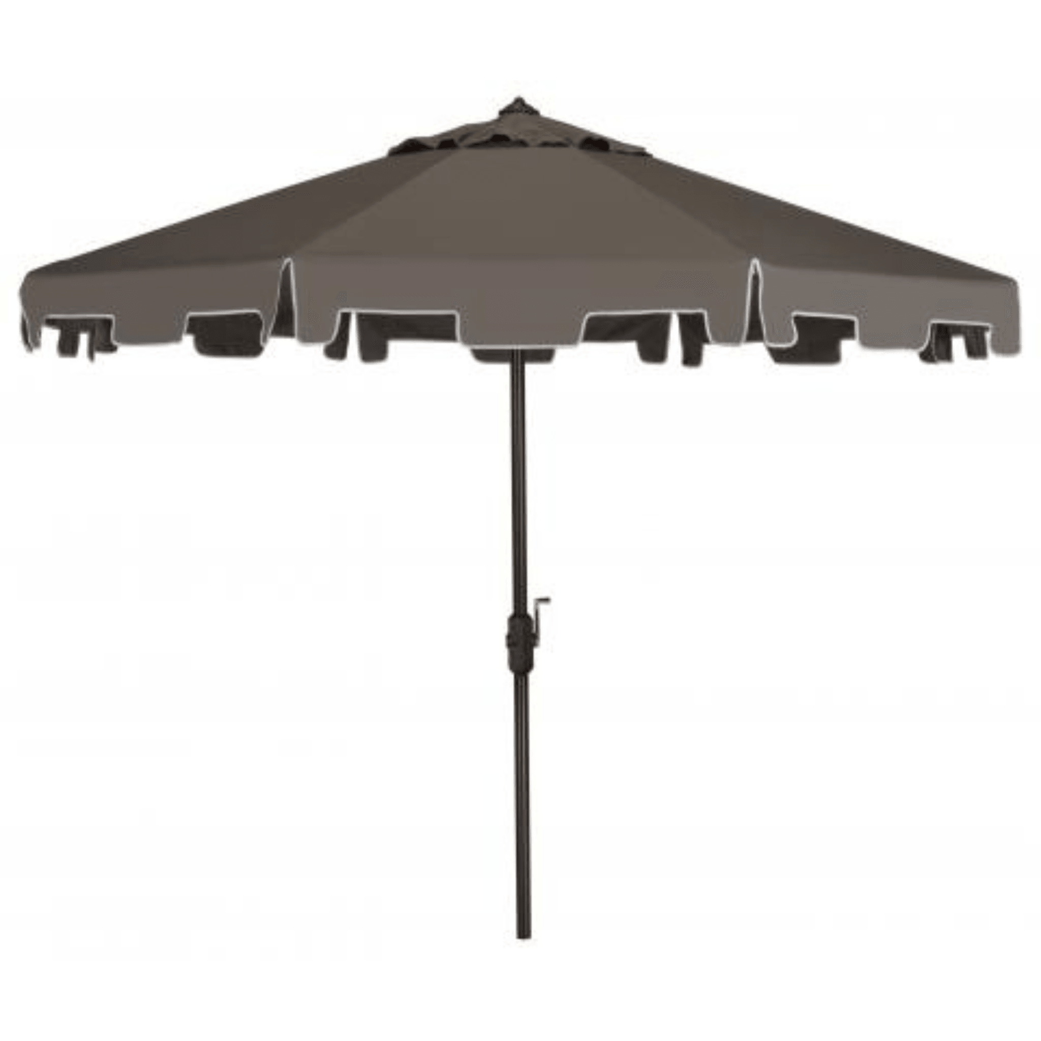 grey patio table umbrella Safavieh Zimmerman 9' Market Umbrella, Gray