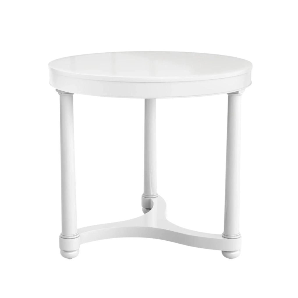 Gwendolen Side Table in White - Side & Accent Tables - The Well Appointed House