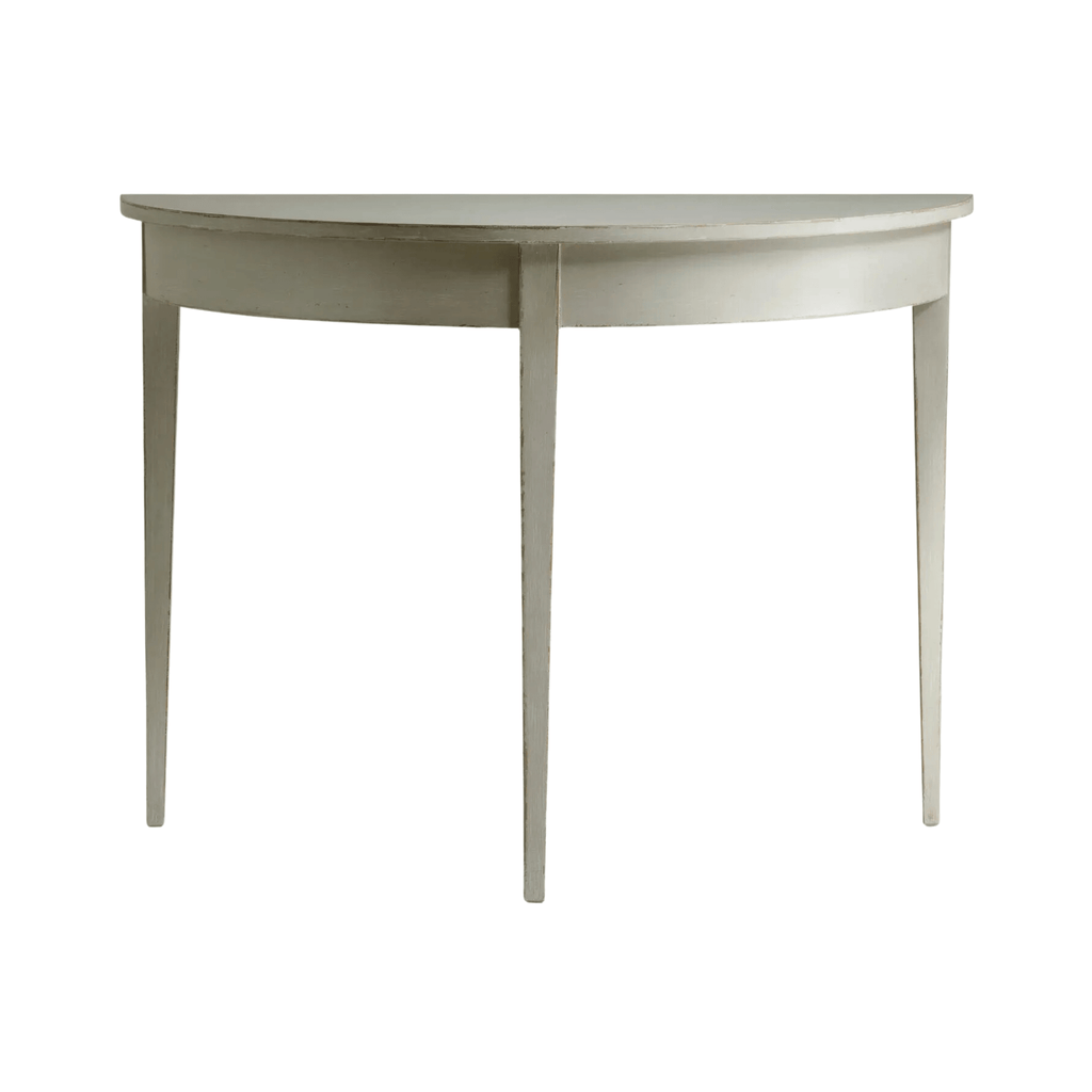 Hand Carved Demi-Lune Table - Available in Multiple Finishes - Sideboards & Consoles - The Well Appointed House