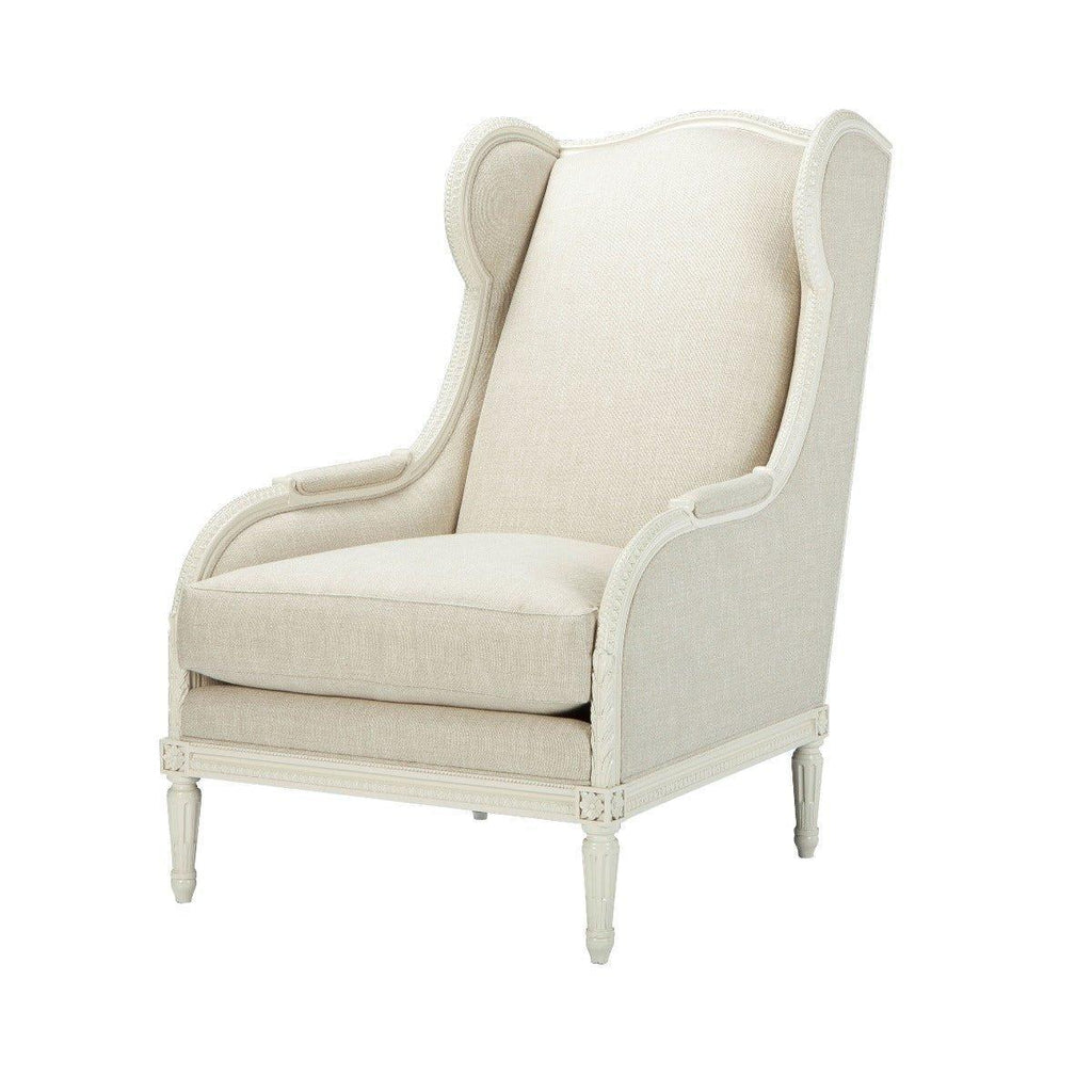 Hand Carved Upholstered Chair, Available in a Variety of Fabrics and Finishes - Dining Chairs - The Well Appointed House