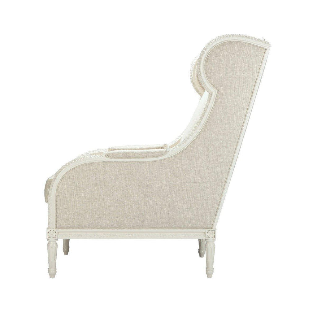 Hand Carved Upholstered Chair, Available in a Variety of Fabrics and Finishes - Dining Chairs - The Well Appointed House