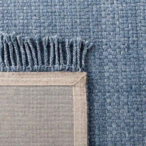 Hand Loomed Deep Blue Wool Area Rug - Rugs - The Well Appointed House