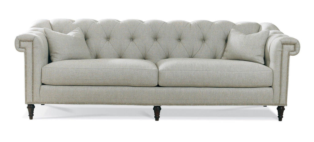Hand Tufted Back and Arms Upholstered Two Seat Cushion Sofa with Nailhead Detail - Sofas & Settees - The Well Appointed House