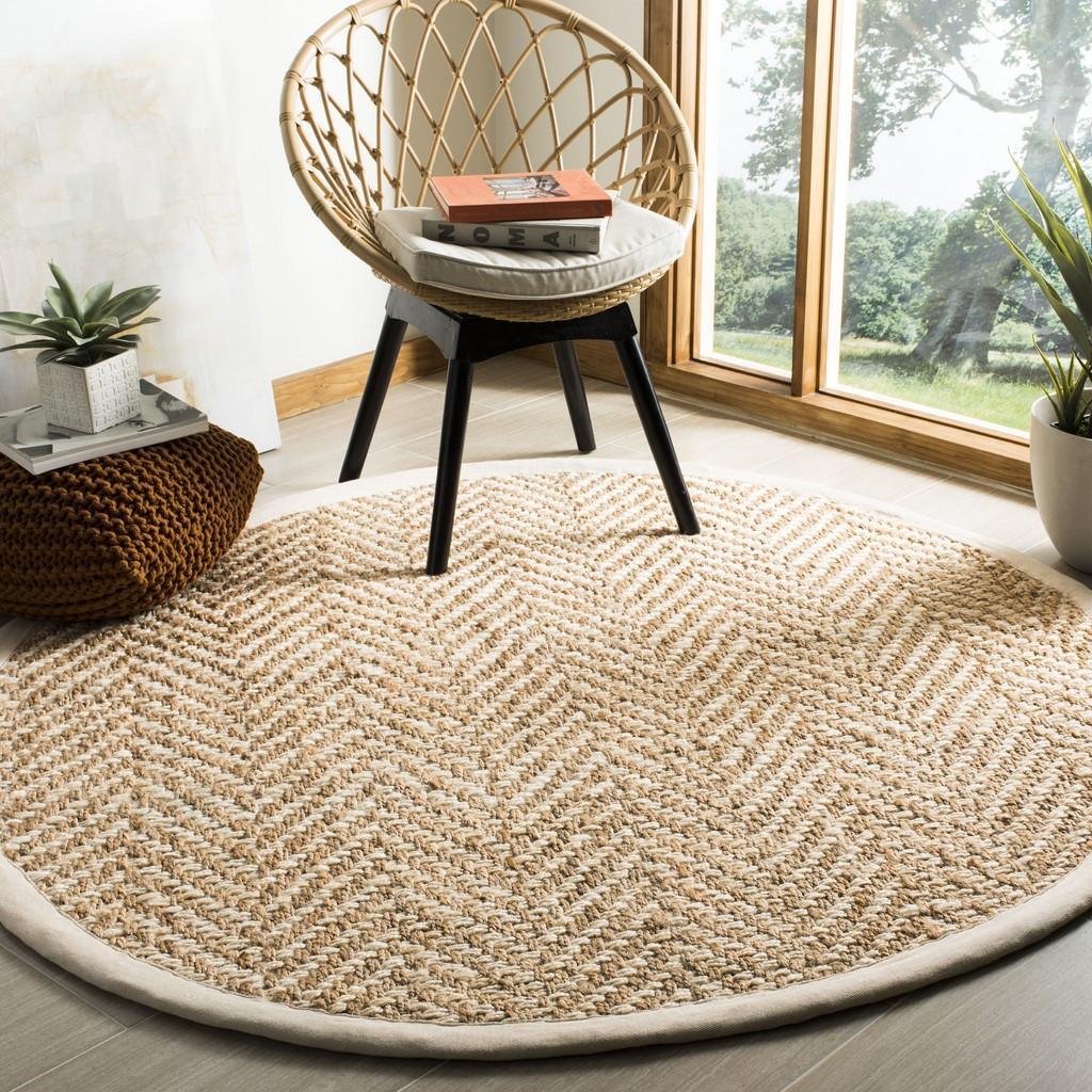 Hand Woven Natural and Ivory Jute Rug - Rugs - The Well Appointed House