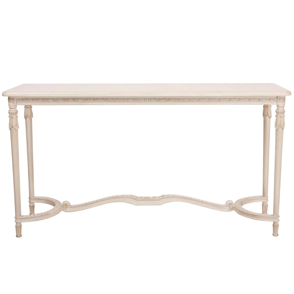 Handmade French Dupree Cream Console - Consoles - The Well Appointed House