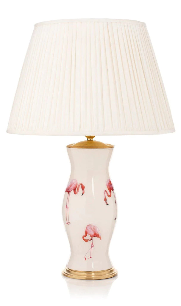 Handmade Glass Pink Flamingo Design Decoupage Lamp - Table Lamps - The Well Appointed House