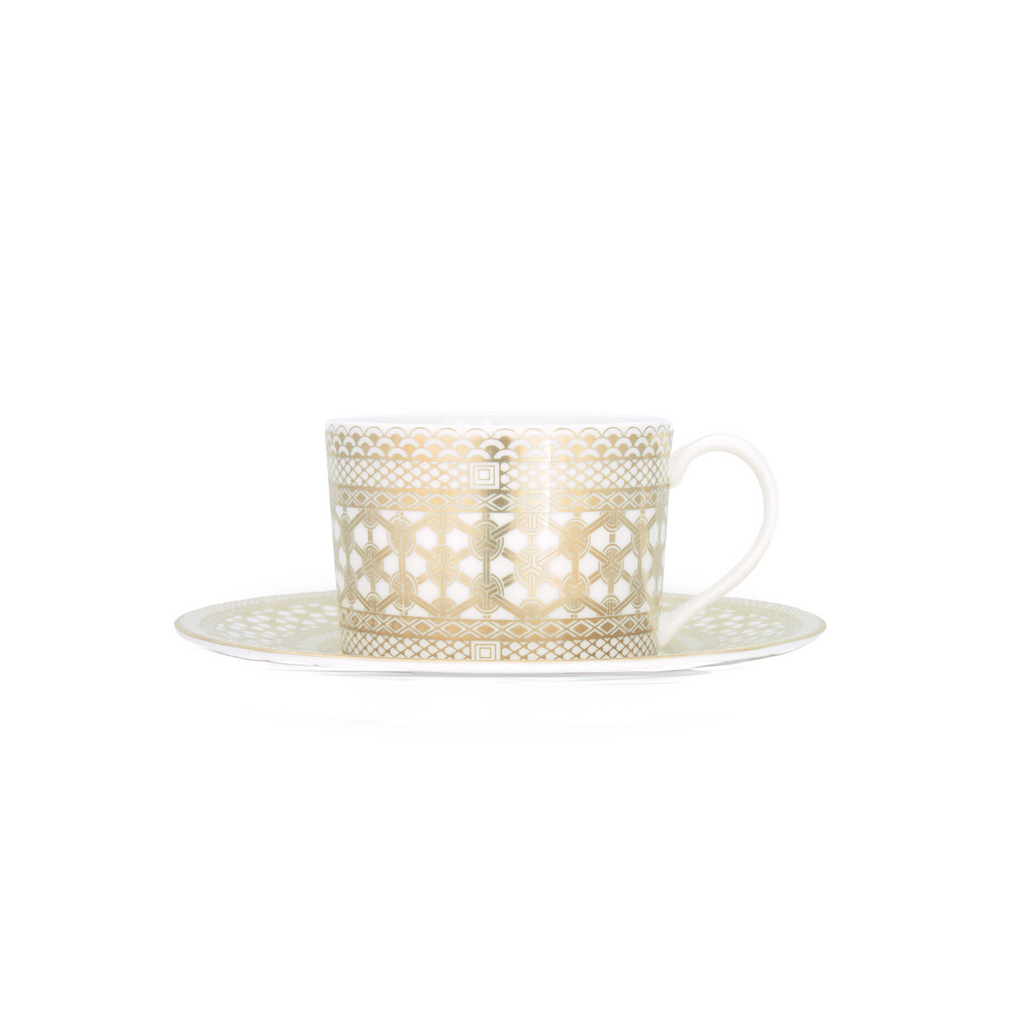 Hawthorne Gilt Cup & Saucer - The Well Appointed House