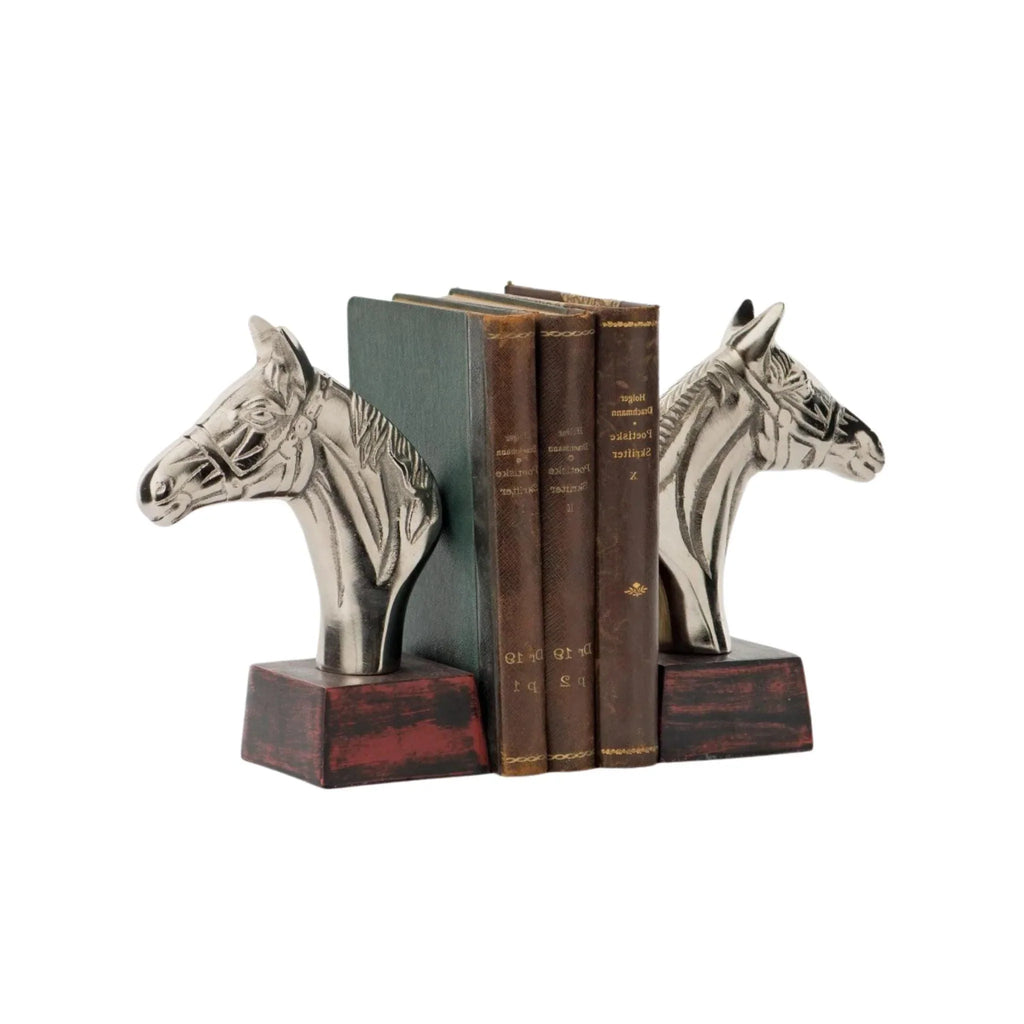 Horse Head Bookends - Bookends - The Well Appointed House