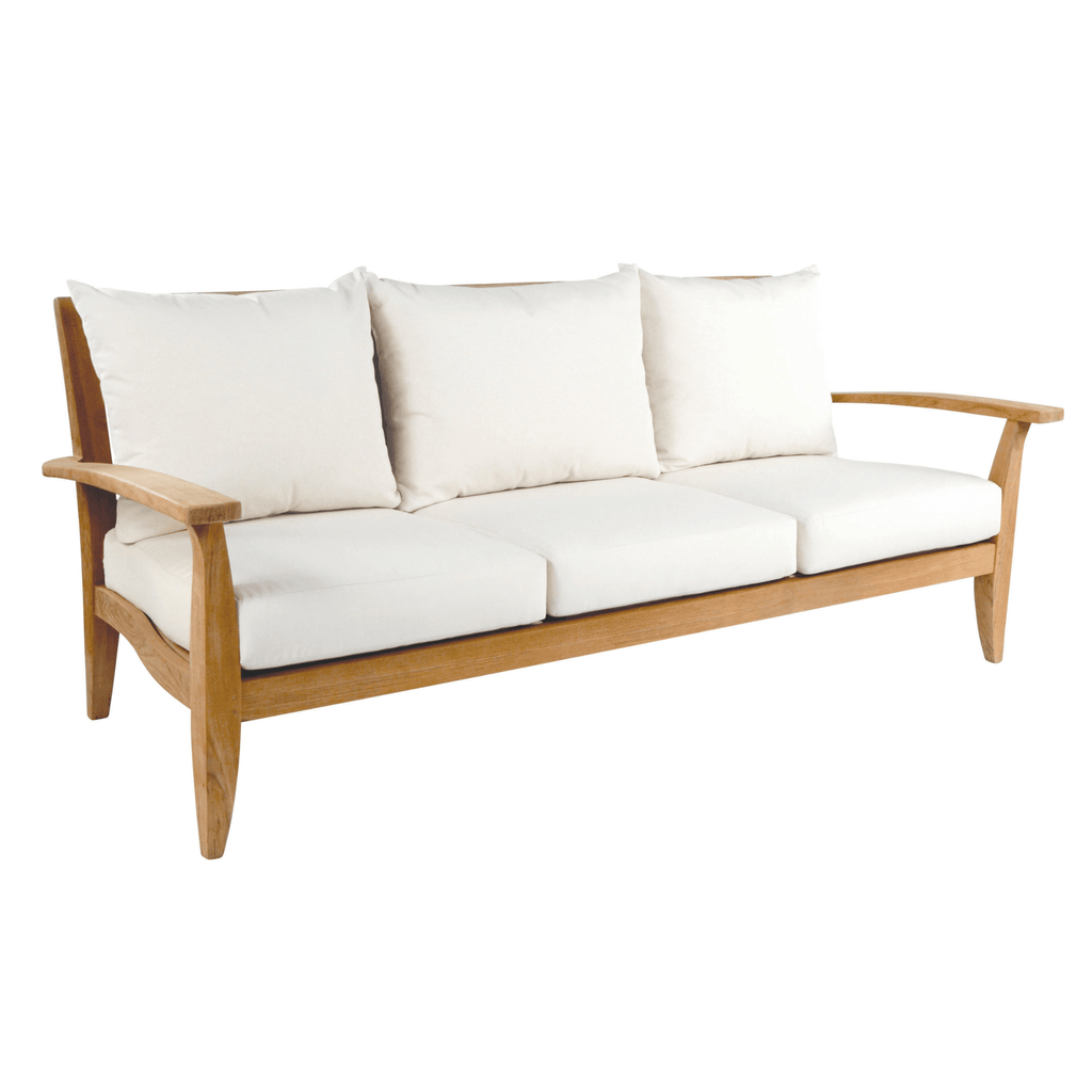 Ipanema Outdoor Teak Sofa with Cushions - Outdoor Sofas & Sectionals - The Well Appointed House