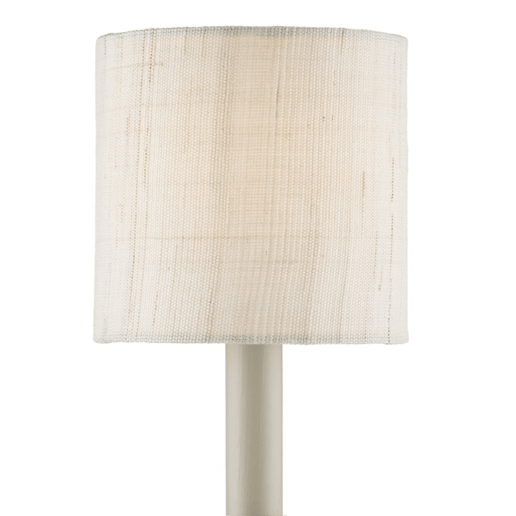 Ivory Fine Grasscloth Drum Chandelier Shade - Lamp Shades - The Well Appointed House