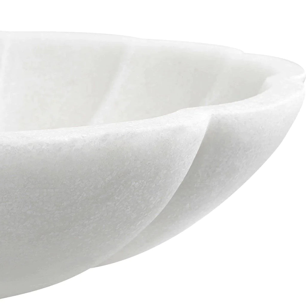 Ivory Ricestone Petal Bowl - Decorative Bowls - The Well Appointed House