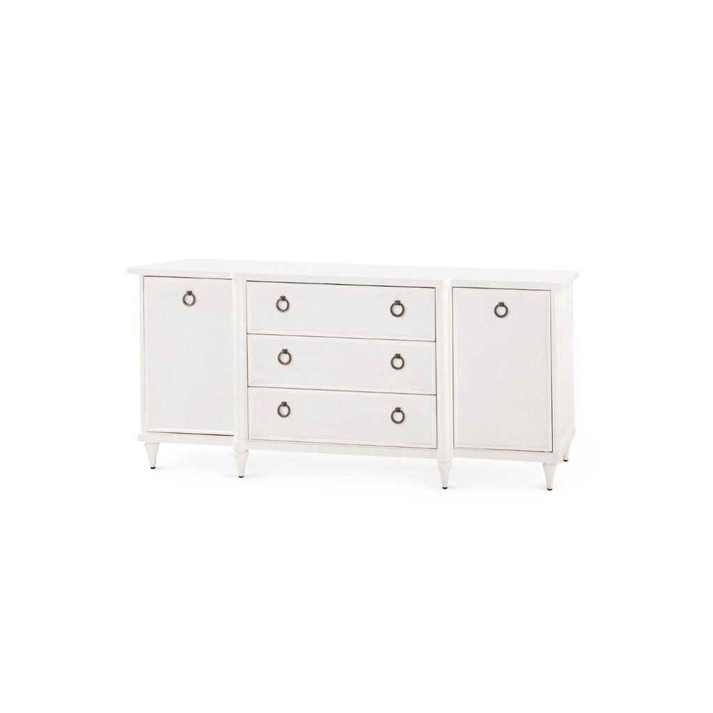 Lacquered Wood Fairfax Cabinet in Vanilla - Buffets & Sideboards - The Well Appointed House