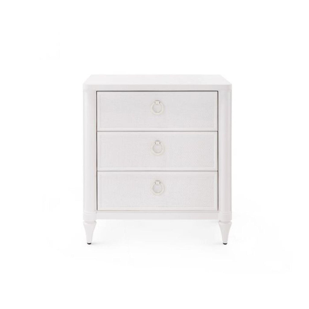 Lacquered Wood Fairfax Side Table in Vanilla - Side & Accent Tables - The Well Appointed House