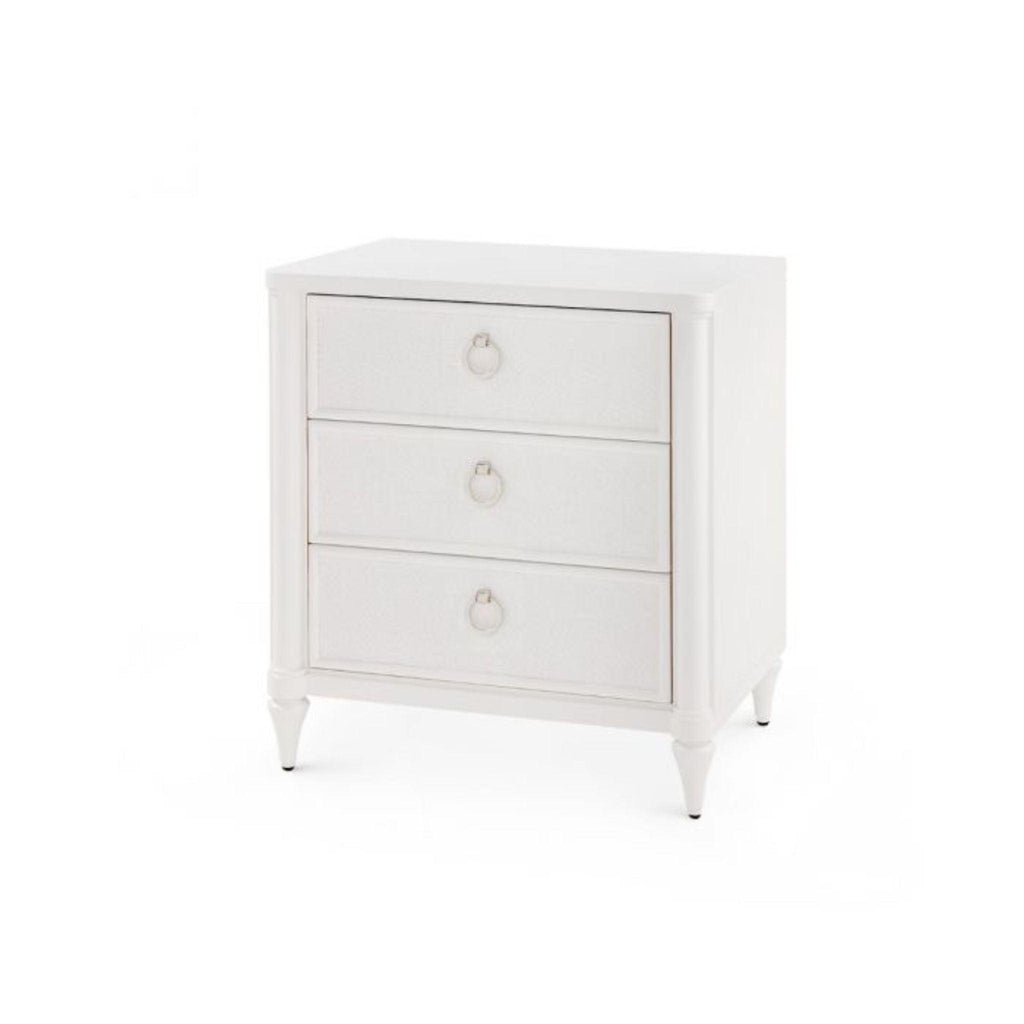 Lacquered Wood Fairfax Side Table in Vanilla - Side & Accent Tables - The Well Appointed House