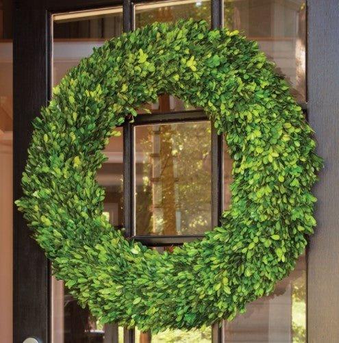Large Boxwood Wreath - Florals & Greenery - The Well Appointed House