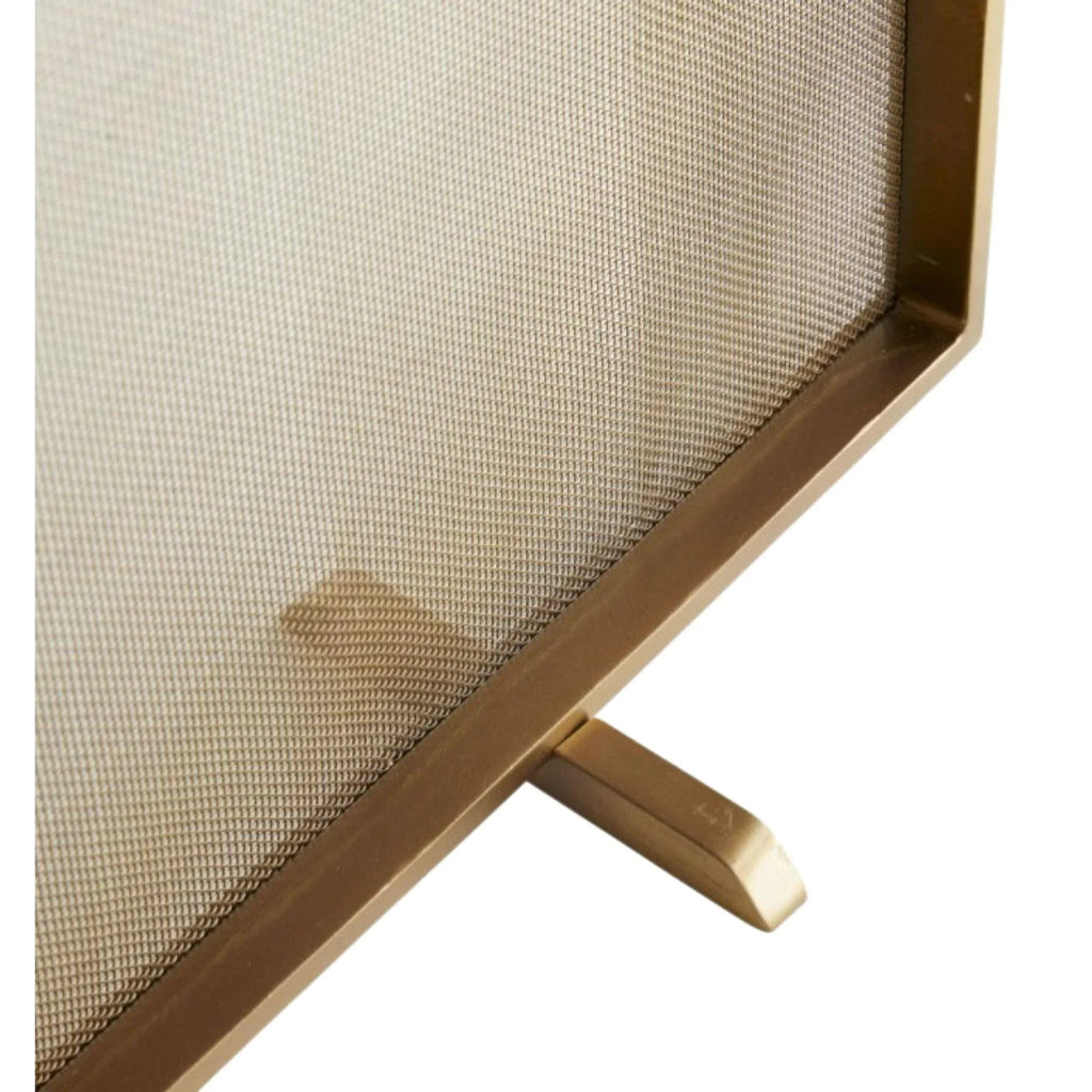 Large Gita Classic Fireplace Screen in Antique Brass - Fireplace Accessories - The Well Appointed House