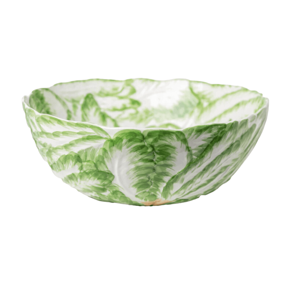 Large Green Ceramic Radish Serving Bowl - Trays & Serveware - The Well Appointed House