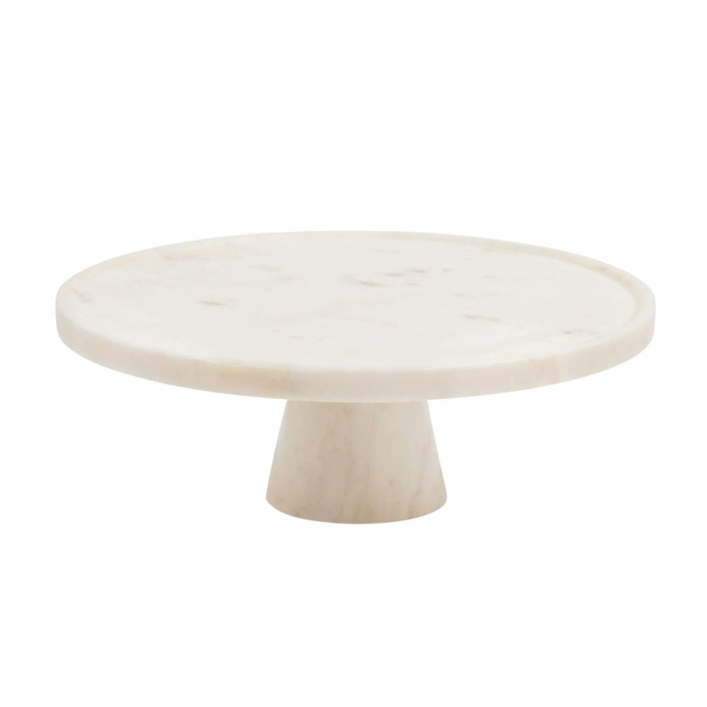 Large Marble Cake Stand in White - Serveware - The Well Appointed House