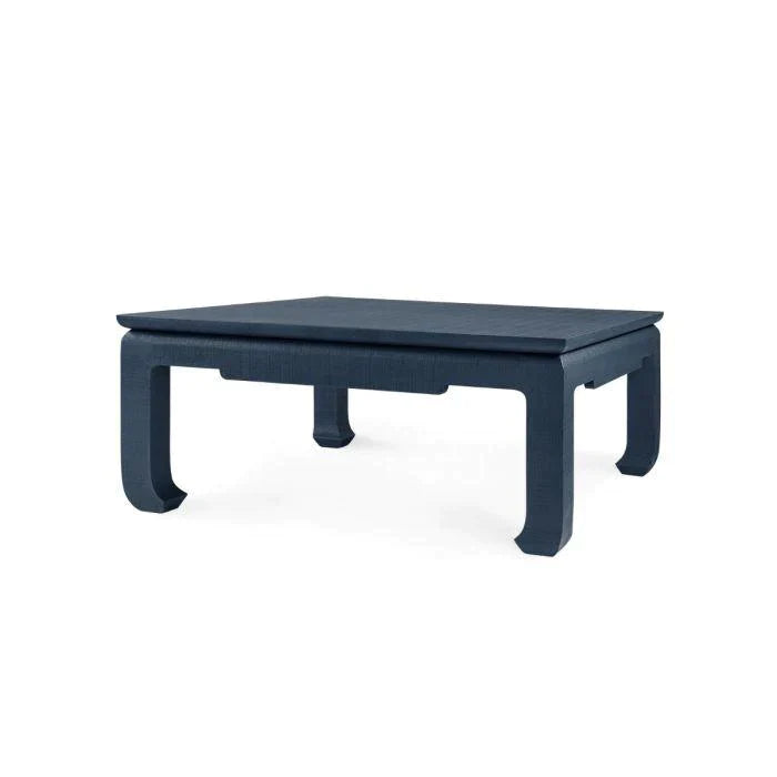 Large Square Storm Blue Bethany Coffee Table - Coffee Tables - The Well Appointed House