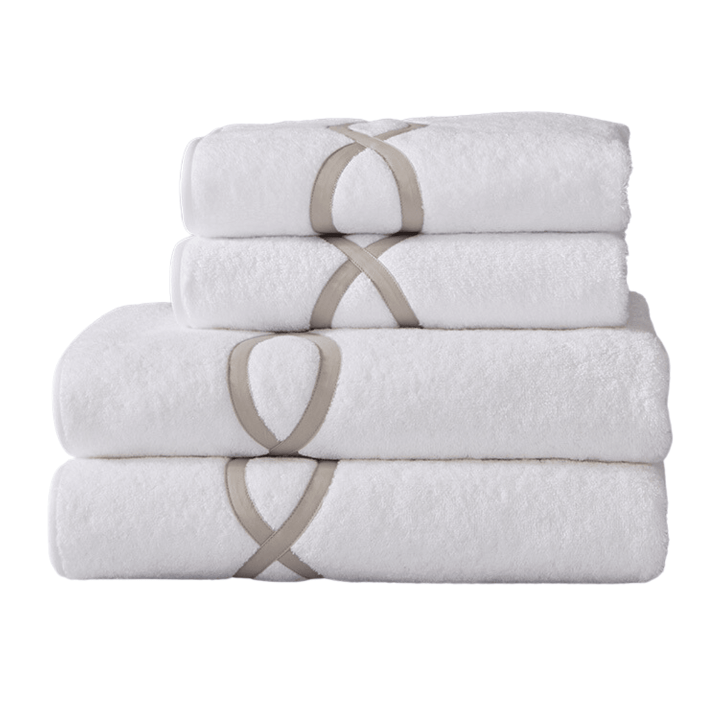 Leigh Tape Embroidered Trellis Bath Towels - Bath Towels - The Well Appointed House