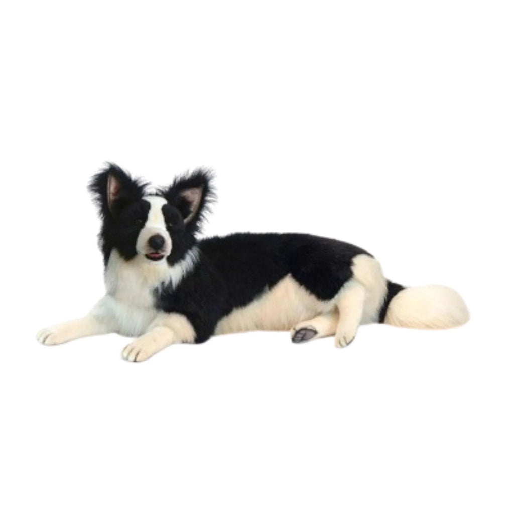 Lifesize Plush Laying Border Collie Dog - Little Loves Stuffed Toys - The Well Appointed House