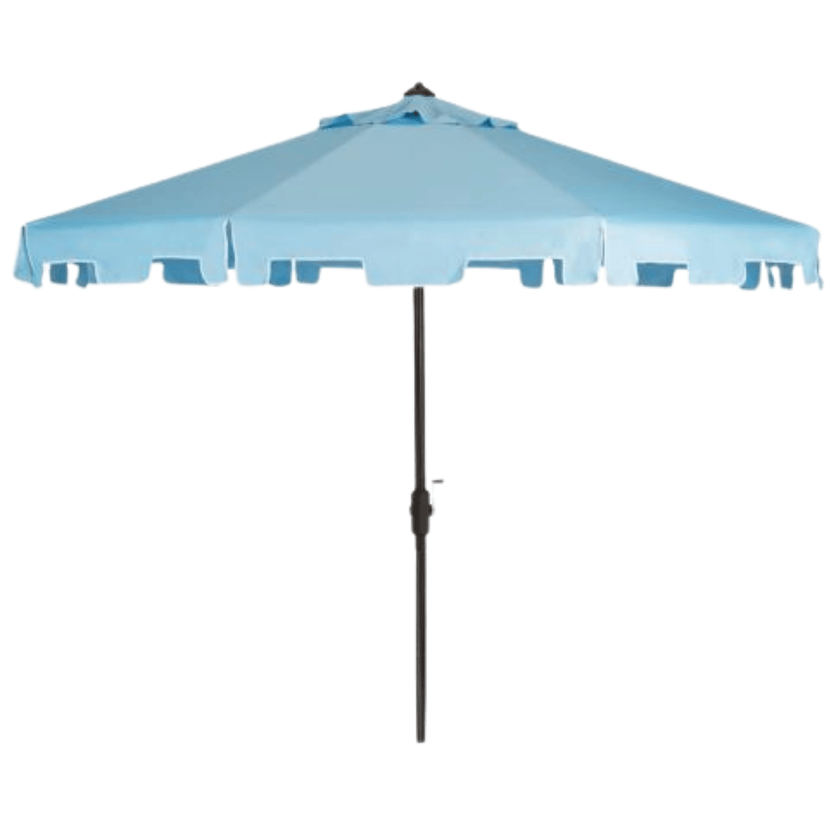 aegean blue rectangular patio umbrella 10x6.5ft Rectangle with Crank and Steel Frame Maypex resistant 250gsm polyester canopy Blissun 10' Rectangular Patio Umbrella
