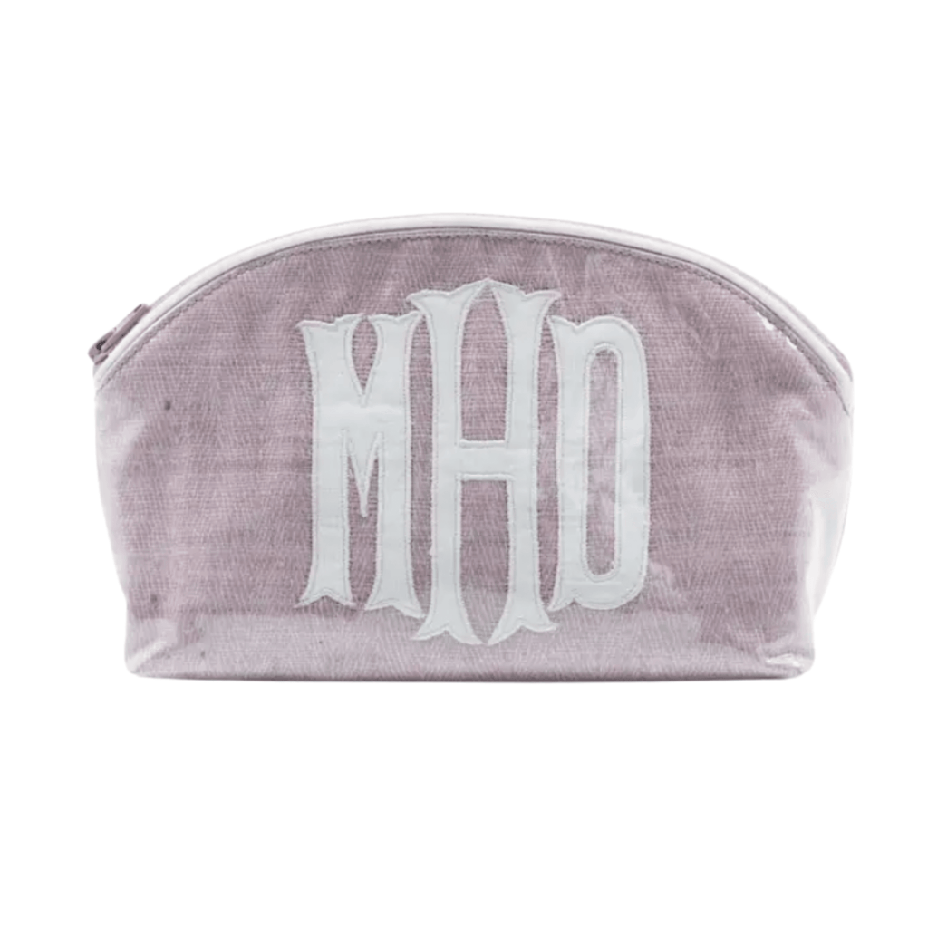 Lilac Monogramable Zippered Pouch - Gifts for Her - The Well Appointed House