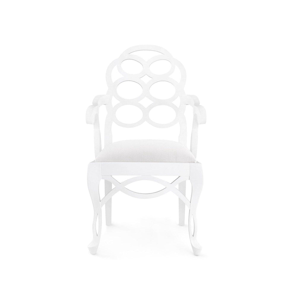 Loop Armchair in Eggshell White - Dining Chairs - The Well Appointed House