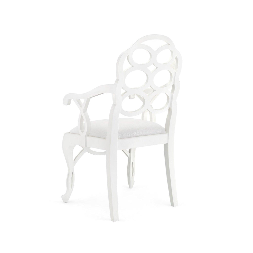 Loop Armchair in Eggshell White - Dining Chairs - The Well Appointed House