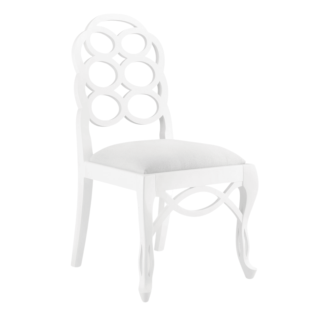 Loop Side Chair in Eggshell White - Dining Chairs - The Well Appointed House