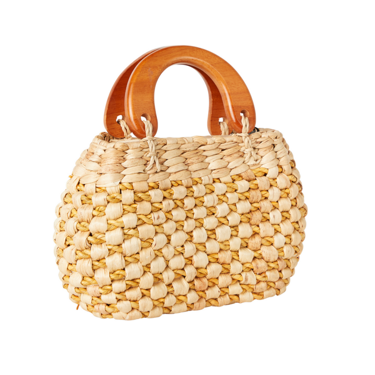 THE CHUNKY KNIT HANDBAG LEMON & ROSE