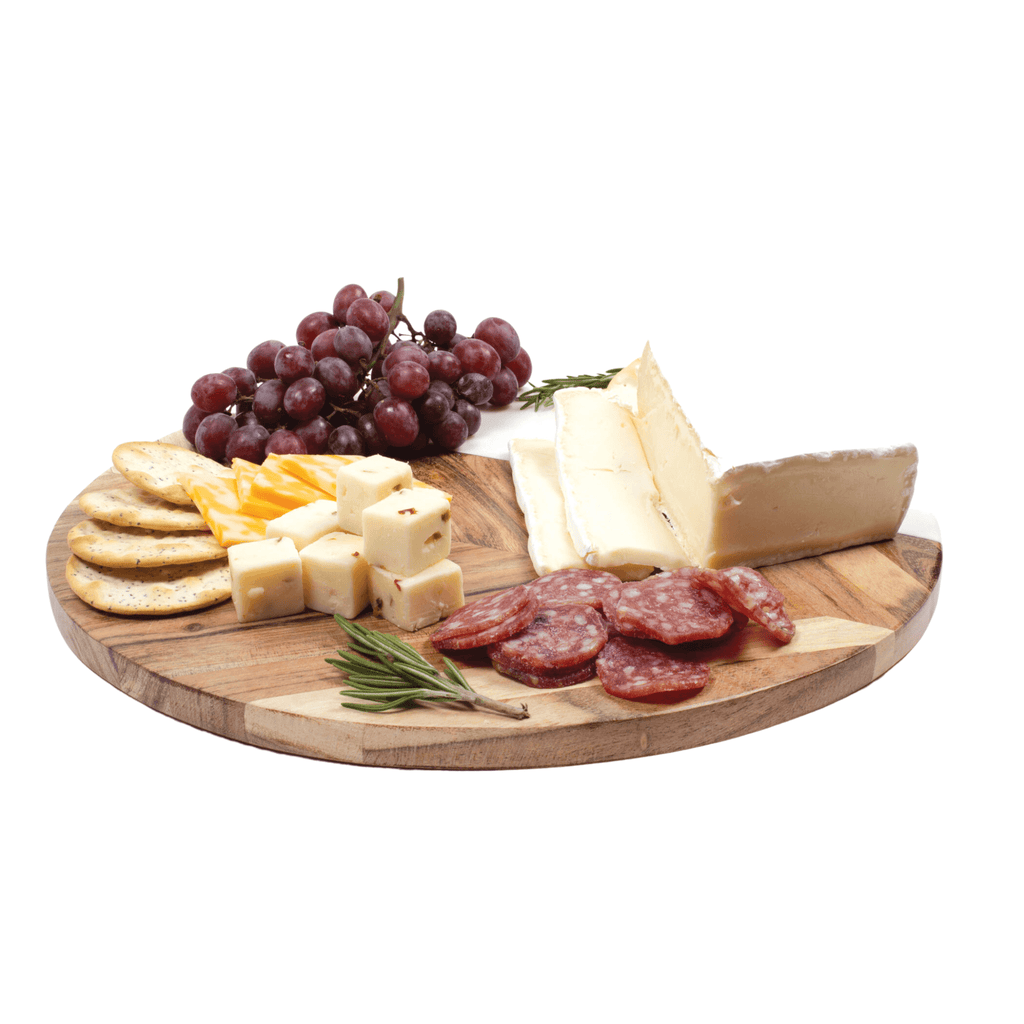 Marble & Wood Round Serving Board - Cutting & Cheese Boards - The Well Appointed House