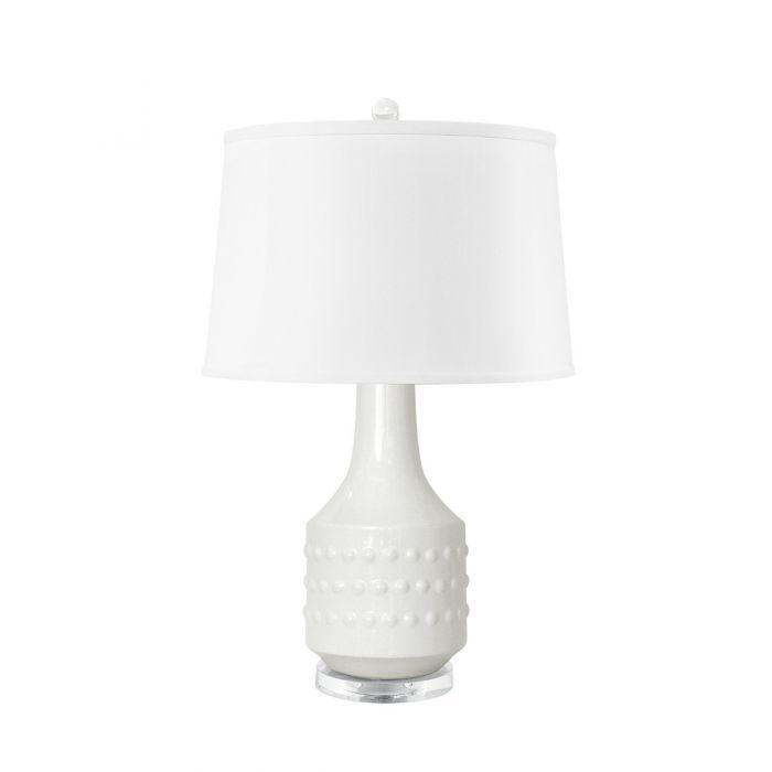 Mariah Lamp Base in White Cloud - Table Lamps - The Well Appointed House