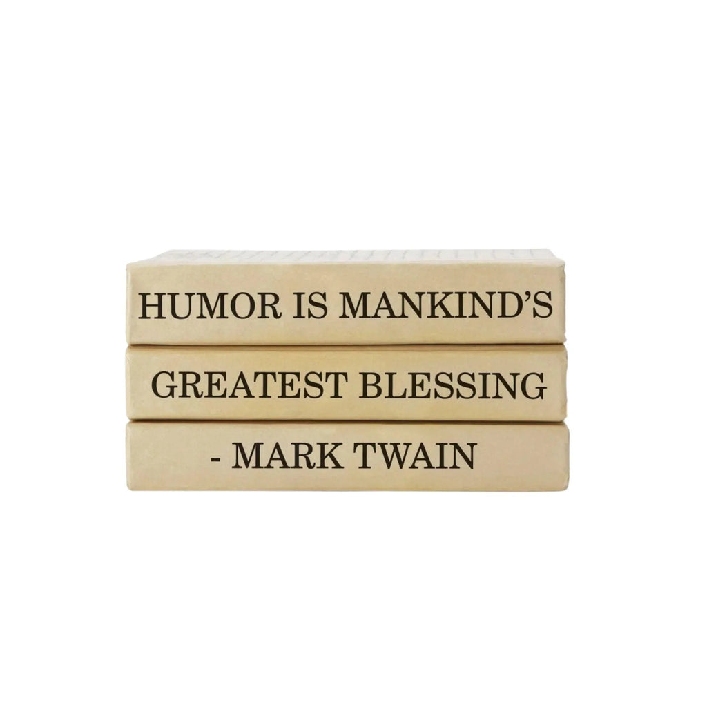 Mark Twain Quote Decorative Books Bundle - Books - The Well Appointed House