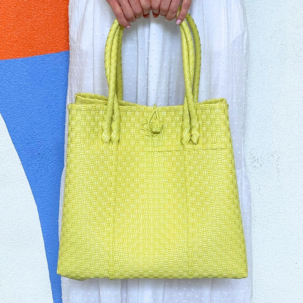 Maxi Piper Tote in Chartreuse- The Well Appointed House
