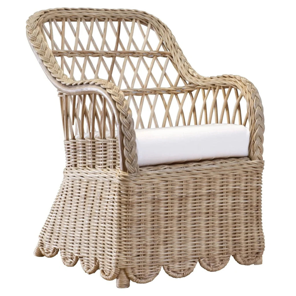 Scalloped Woven Coco Children's Rocking Chair - Little Loves Tables & Chairs - The Well Appointed House