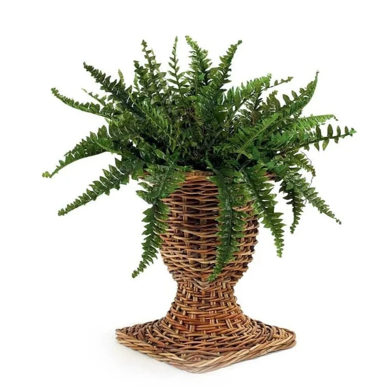 Rattan French Country Urn - Indoor Planters - The Well Appointed House