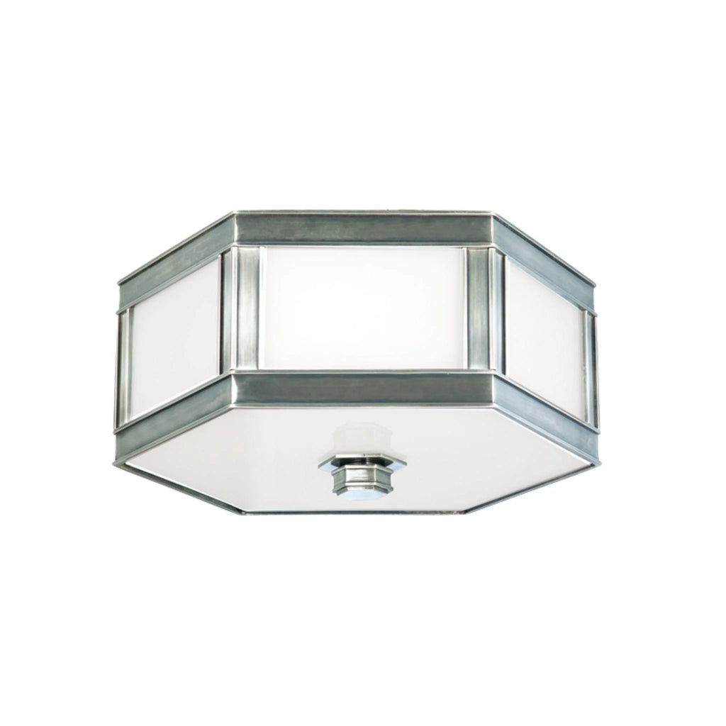 Medium Nassau Hexagonal Ceiling Flush Mount Available in Four Finishes - Flush Mounts - The Well Appointed House