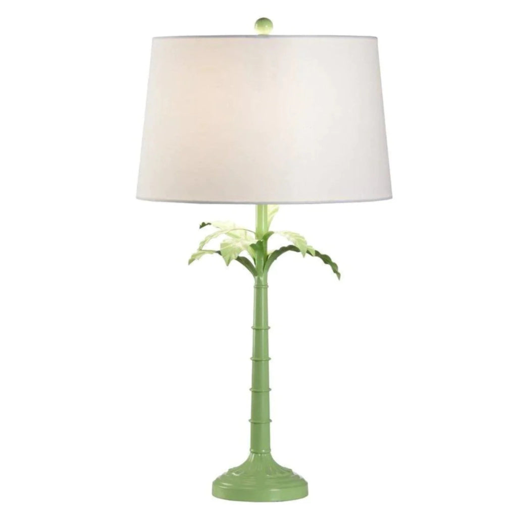Meg Braff Green Palm Frond Table Lamp - Table Lamps - The Well Appointed House