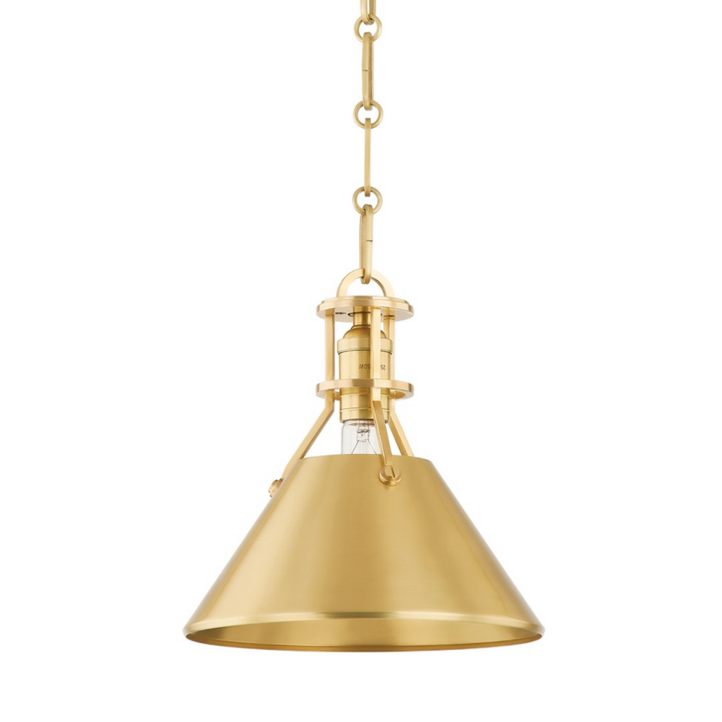 Aged Brass Metal No. 2 Pendant Light - The Well Appointed House