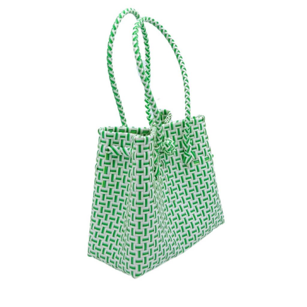 Mini Ella Tote in Green Check - The Well Appointed House