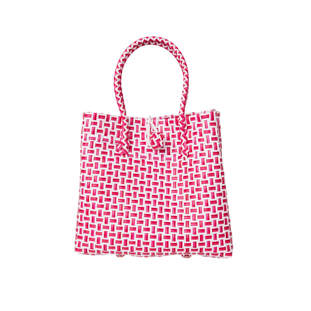 Mini Ella Tote in Pink Check - The Well Appointed House