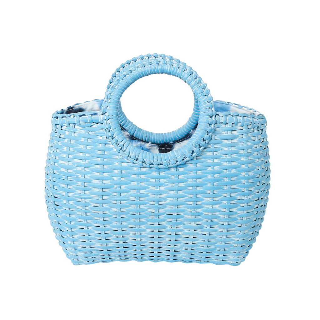 Mini Willow Cain Handbag in Blue - The Well Appointed House