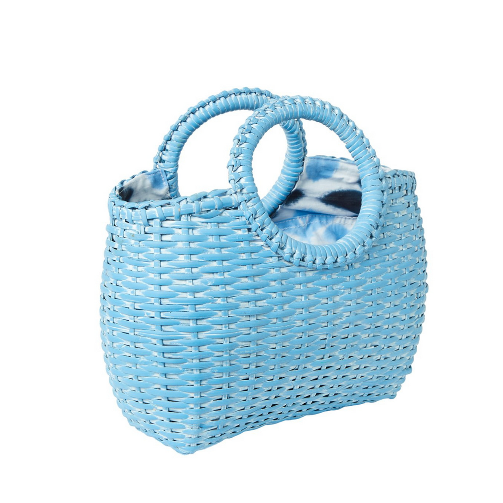Mini Willow Cain Handbag in Blue - The Well Appointed House