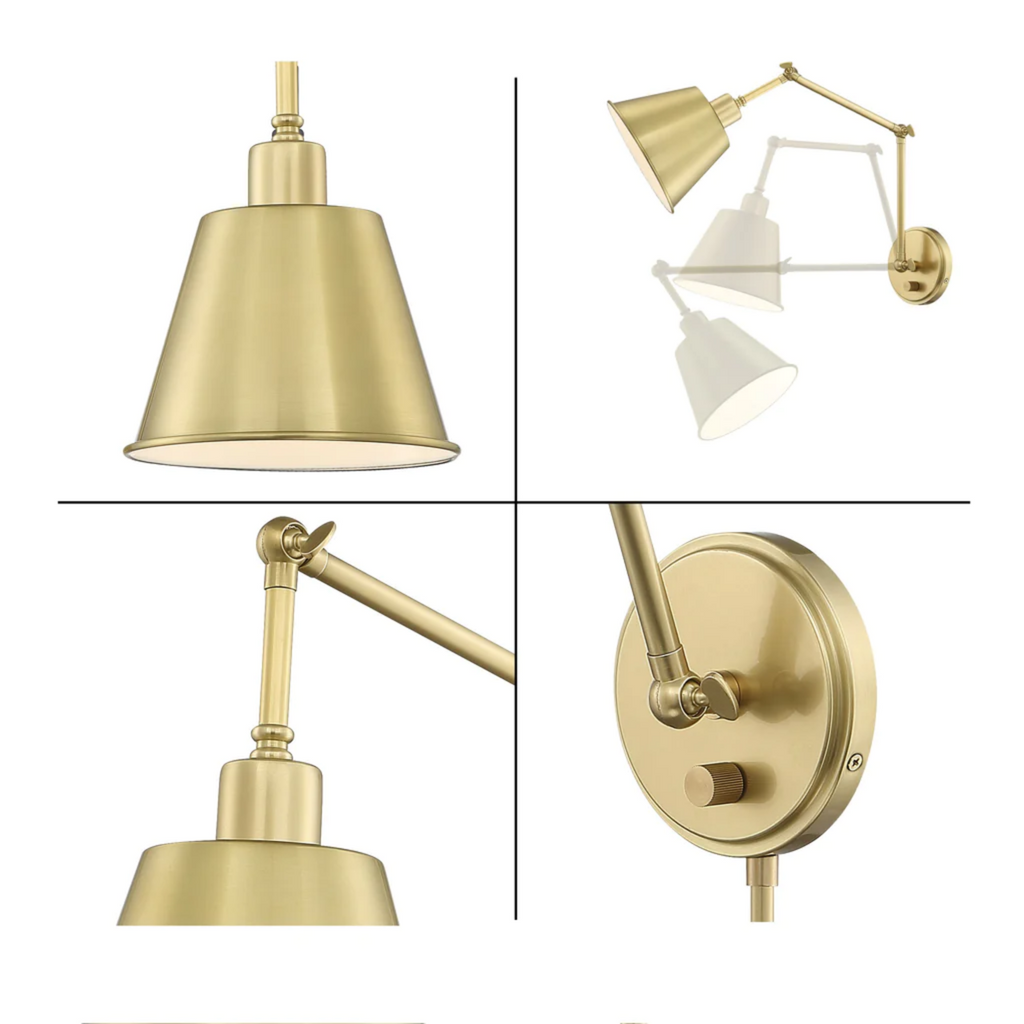 Mitchell One Light Task Sconce - The Well Appointed House